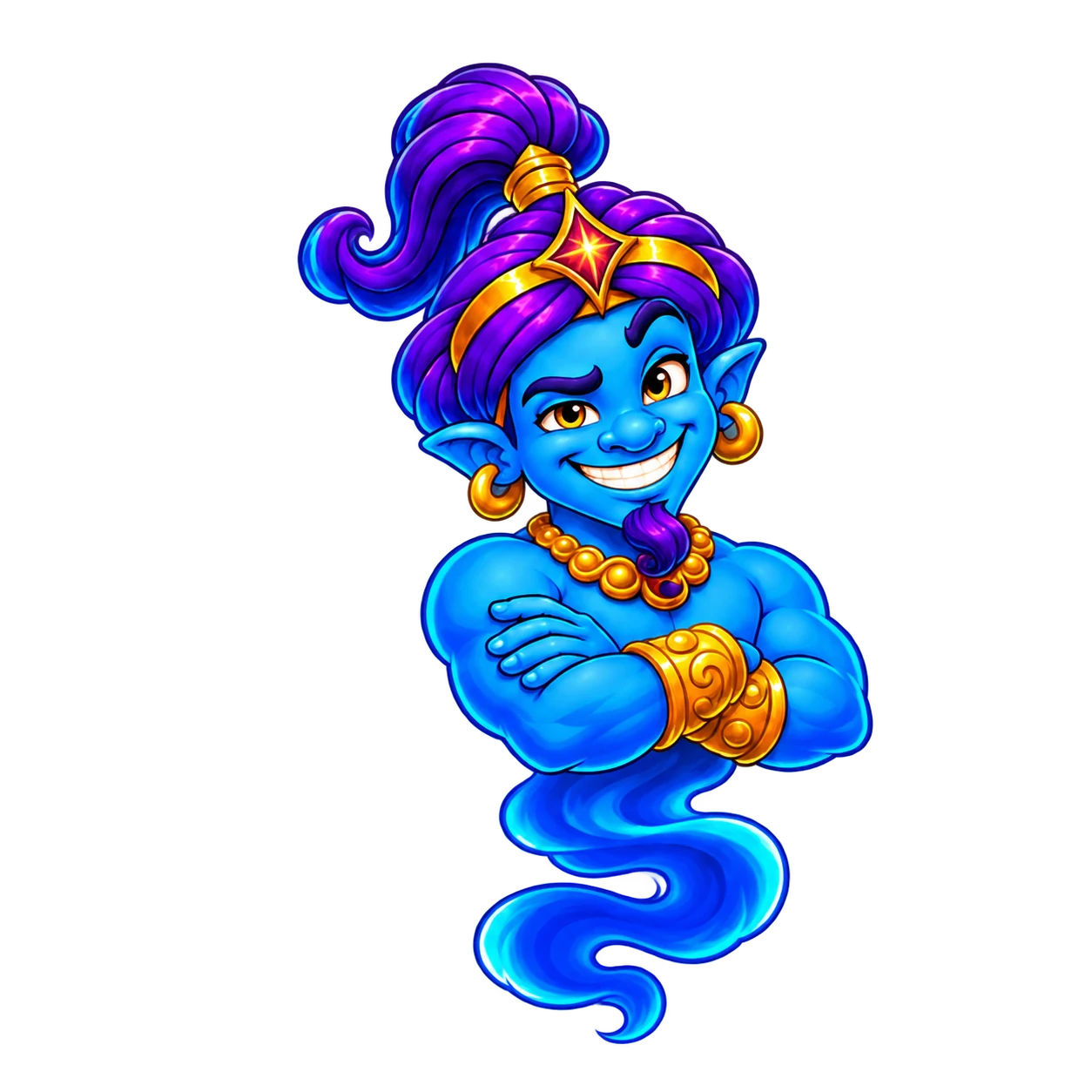 The Decidjinn mascot